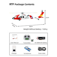 FLYWING MH-60R 470クラス RC軍用ヘリコプター 2.4G 6CH ACEフライトコントローラー GPS測位 左右ハンドコントロール