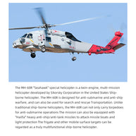 FLYWING MH-60R 470クラス RC軍用ヘリコプター 2.4G 6CH ACEフライトコントローラー GPS測位 左右ハンドコントロール