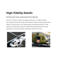 FLYWING UH1-V4 Huey 470クラス RC軍用ヘリコプター 2.4G 6CH Model1/Model2切替 RTF版