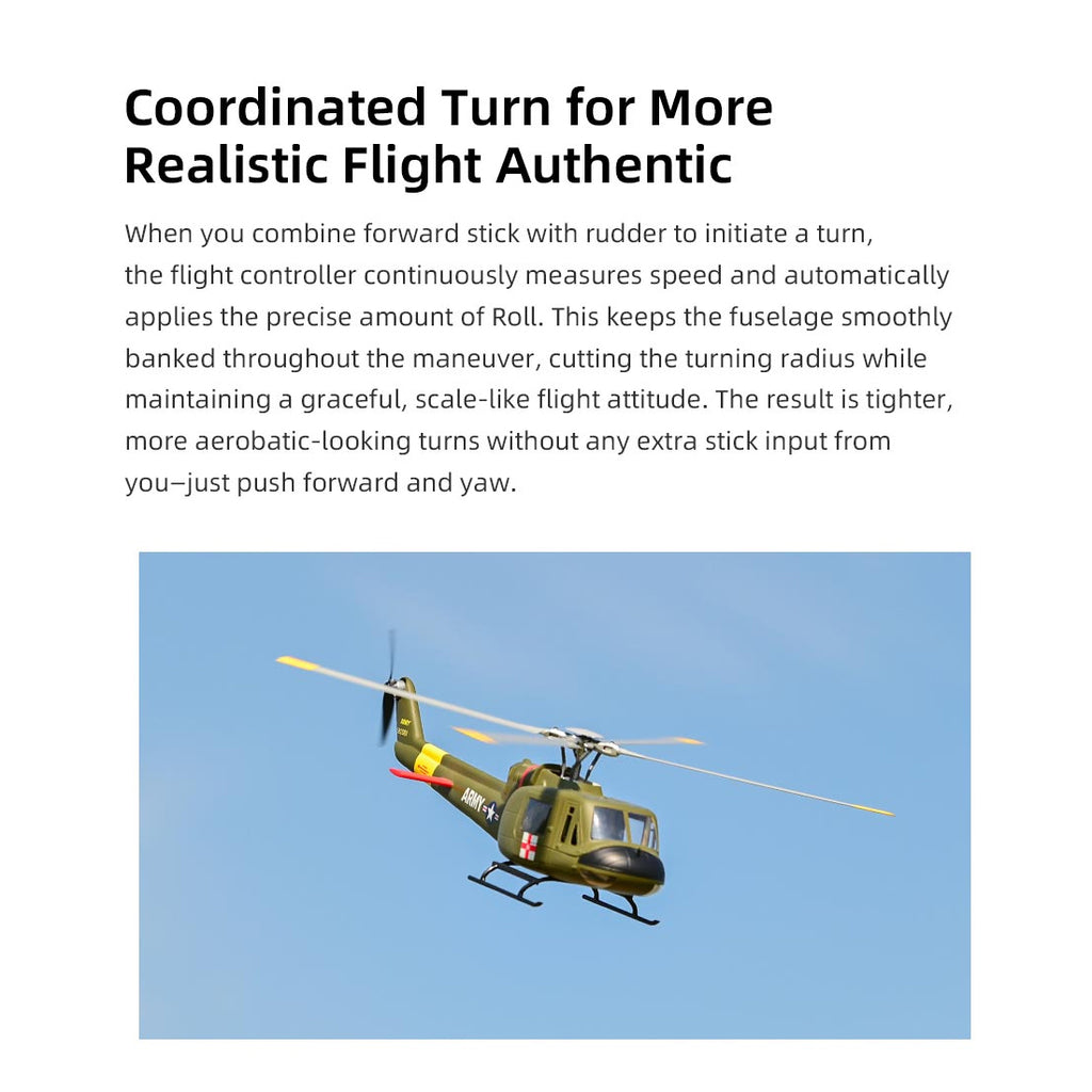 FLYWING UH1-V4 Huey 470クラス 6CHスケールヘリ 本体キット | 送信機別売り 技適不要