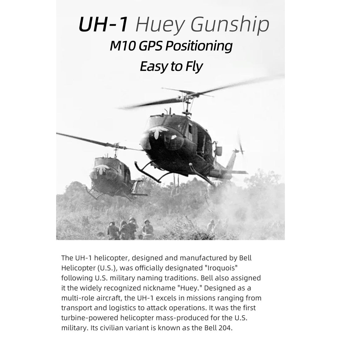 FLYWING UH1-V4 Huey 470クラス 6CHスケールヘリ 本体キット | 送信機別売り 技適不要