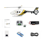 FLYWING EC135 470 クラス 6CH RC スケールヘリコプター RTF ブラックゴールド｜Mode1/Mode2 切替 GPS 搭載
