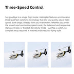 FLYWING EC135 470 クラス 6CH RC スケールヘリコプター RTF ブラックゴールド｜Mode1/Mode2 切替 GPS 搭載