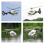 FLYWING EC135 470 クラス 6CH RC スケールヘリコプター RTF ブラックゴールド｜Mode1/Mode2 切替 GPS 搭載