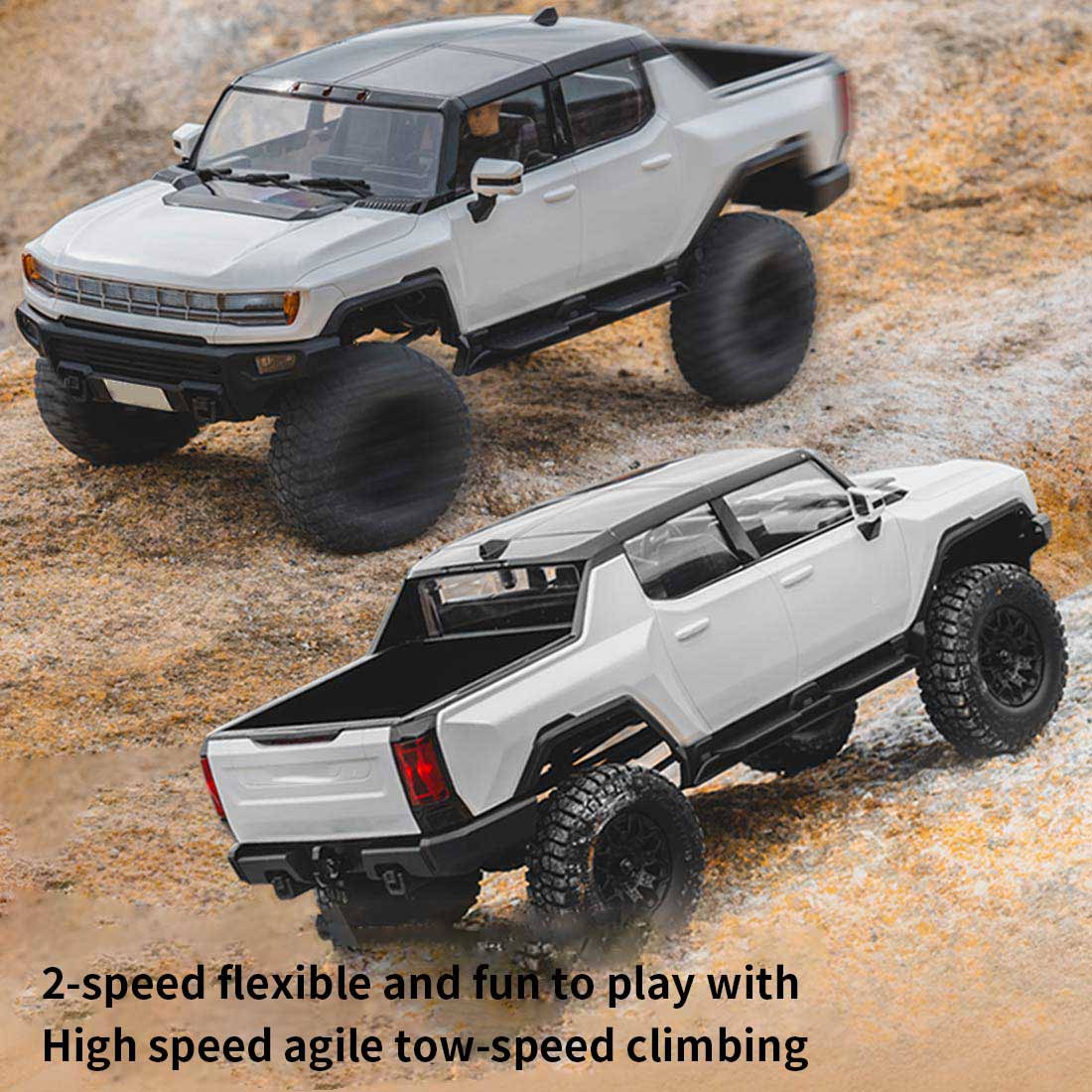 FMS 1/18 FCX18 2.4G RCクライミングオフロード車 EVシェル 2段変速 RTRバージョン