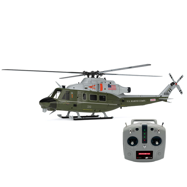 【NEW】GOOSKY E2 UH-1Y 2.4G 6CH ミリタリーグリーン  RTF｜技適シール