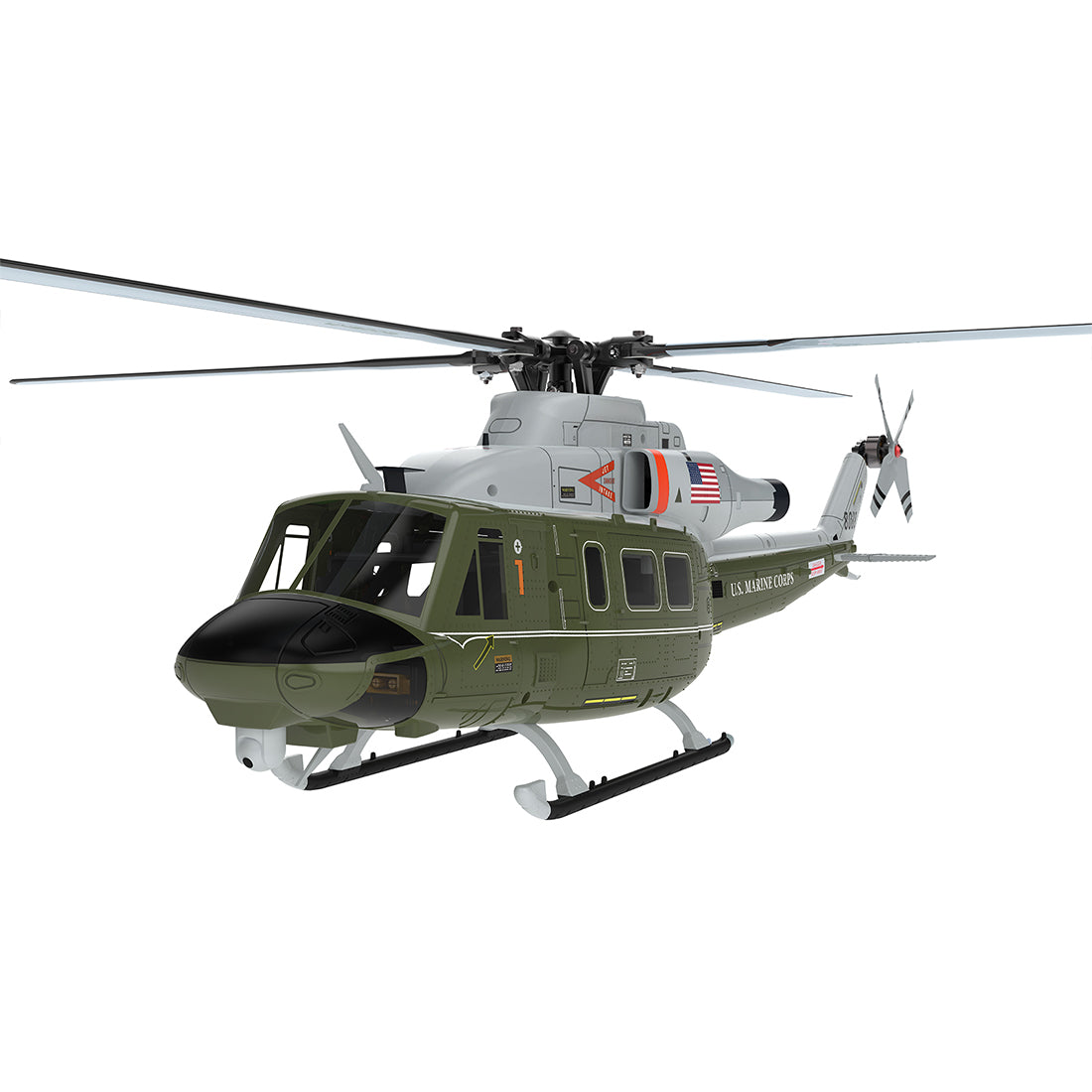 【NEW】GOOSKY E2 UH-1Y 2.4G 6CH ミリタリーグリーン  RTF｜技適シール