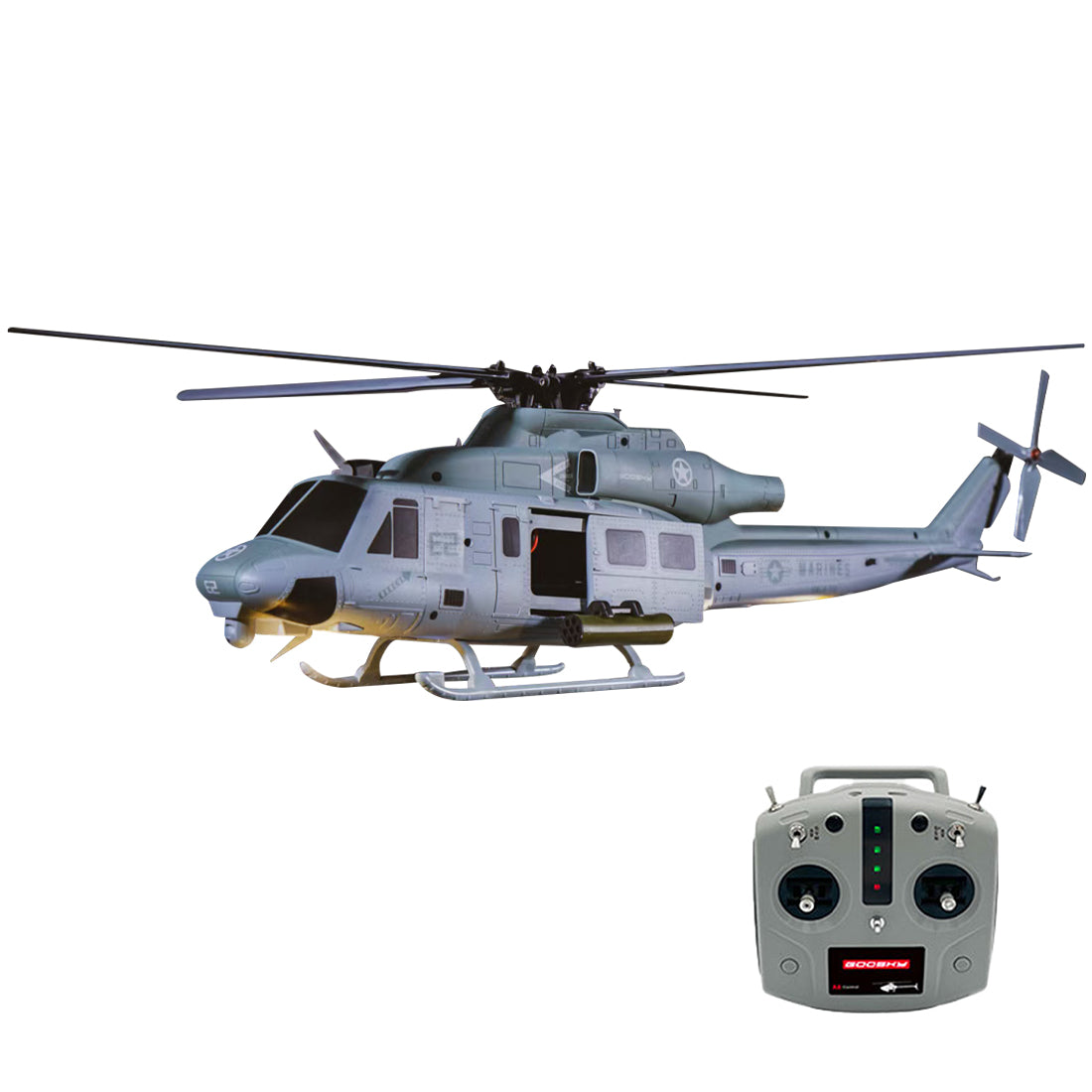 GOOSKY E2 1/35スケール UH-1Y RCヘリコプター RTF版 2.4G A8充電式リモコン GPS安定ホバリング