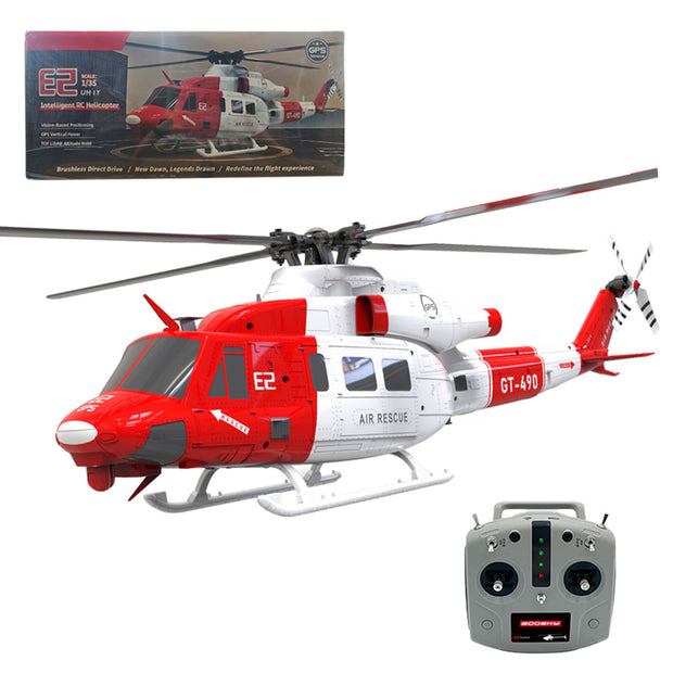 GOOSKY E2 1/35スケール UH-1Y RCヘリコプター RTF版 2.4G A8充電式リモコン GPS安定ホバリング