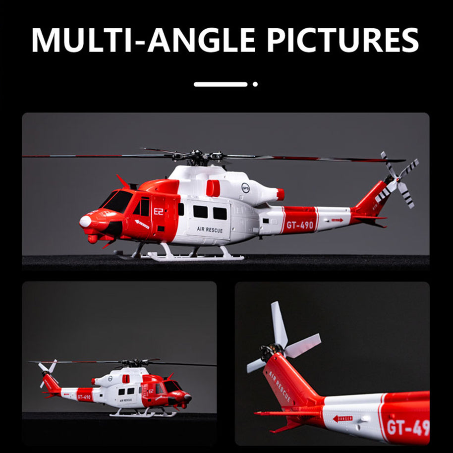 GOOSKY E2 1/35スケール UH-1Y RCヘリコプター RTF版 2.4G A8充電式リモコン GPS安定ホバリング