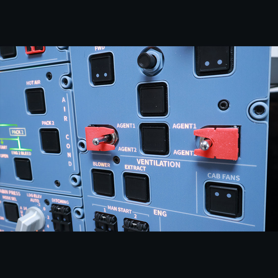 Hoowalt D111 A32X 1 対 1 オーバーヘッドパネル MobiFlight MSFS XPlane FENIX FBW Toliss A32X