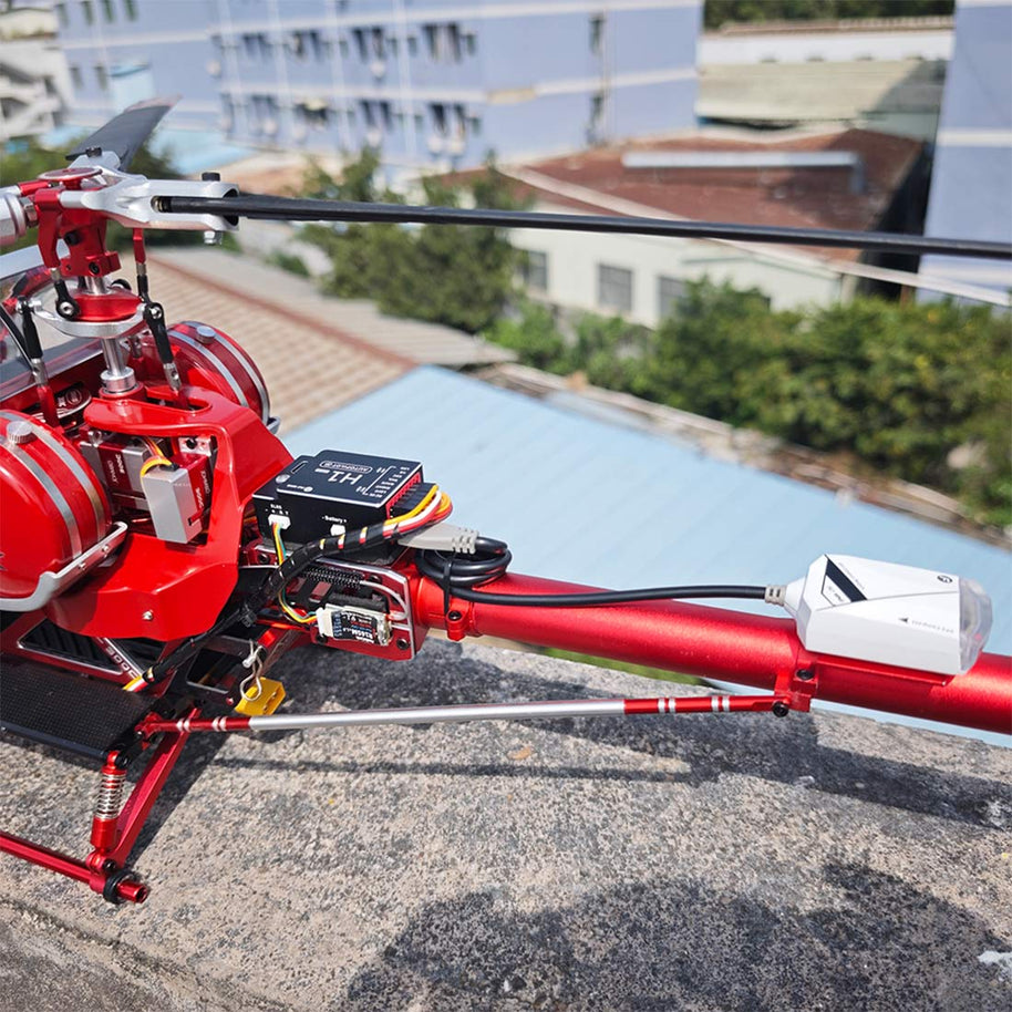 JCZK 300C PRO RC ヘリコプター 2.4G 3 枚羽根 無ブレード 合金製 H1 PRO フライトコントローラー GPS 搭載 オートホバリング ワンキー帰巣 RTF レッド