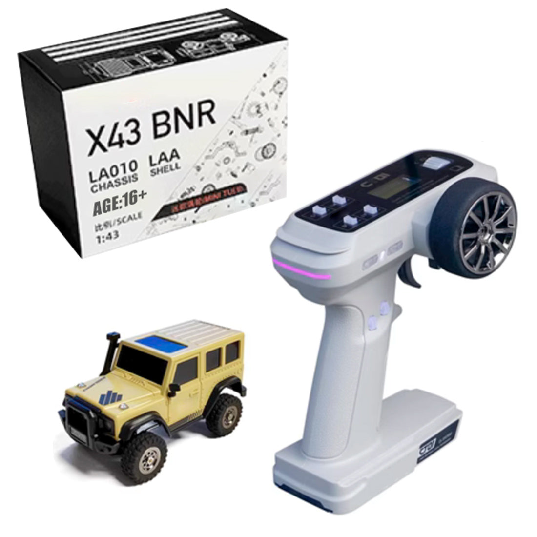 LDARC X43 1/43 RCミニクライミングビークル 2.4Gフルレシオ リアドライブ RTRバージョン | RTRHOBBYJP