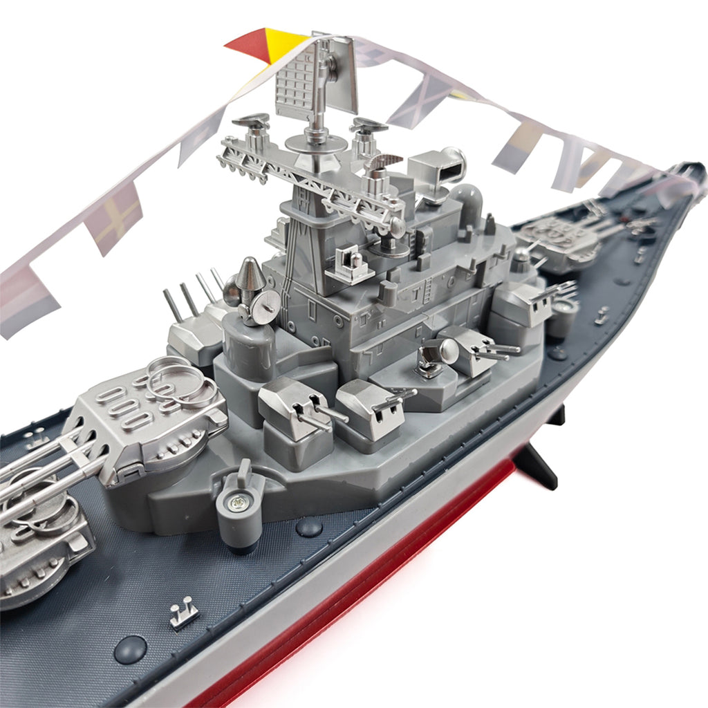 LHD-881 1/390 2.4G RC双発軍艦モデル 防水 ローバッテリーアラーム ウォッチリモコン（別途購入）