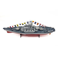 LHD-881 1/390 2.4G RC双発軍艦モデル 防水 ローバッテリーアラーム ウォッチリモコン（別途購入）