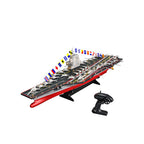 LHD-882 1/458 RC空母ボート 2.4GHz デュアルモーター 防水 LEDライト ローバッテリー保護 RTR