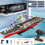 LHD-883 1/480 RC空母ボート 2.4GHz デュアルモーター 防水 LEDライト ローバッテリー保護 RTR