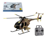 MD500 C189 Little Bird 航空機モデル 1/28スケール 2.4G 4CH 単ローター ヘリコプターモデル（RTF版）