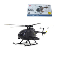 MD500 C189 Little Bird 航空機モデル 1/28スケール 2.4G 4CH 単ローター ヘリコプターモデル（RTF版）