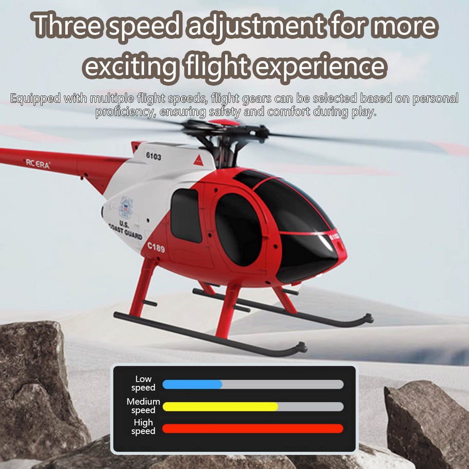 MD500 C189 Little Bird 航空機モデル 1/28スケール 2.4G 4CH 単ローター ヘリコプターモデル（RTF版）