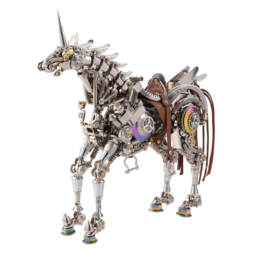 スチームパンク 機械馬 3Dメタルパズル 1500+PCS 多関節可動 DIY金属組立模型