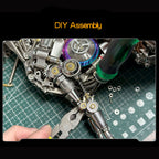 スチームパンク 機械馬 3Dメタルパズル 1500+PCS 多関節可動 DIY金属組立模型