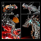 スチームパンク 機械馬 3Dメタルパズル 1500+PCS 多関節可動 DIY金属組立模型