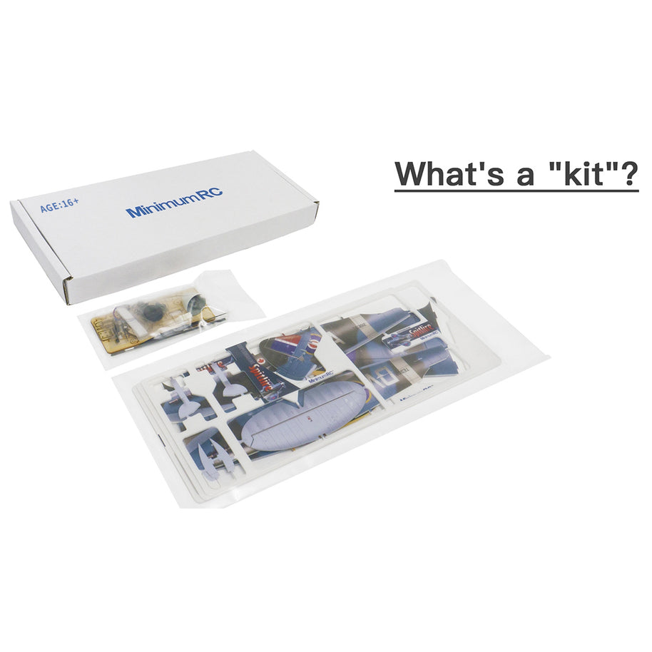 MinimumRC Spitfire MK XV 2.4G 5チャンネルマルチプロトコル RC固定翼航空機モデル（Kit RTFバージョン）