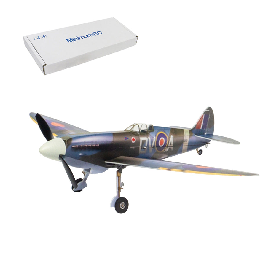 MinimumRC Spitfire MK XV 2.4G 5チャンネルマルチプロトコル RC固定翼航空機モデル（Kit RTFバージョン）