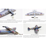 MinimumRC Spitfire MK XV 2.4G 5チャンネルマルチプロトコル RC固定翼航空機モデル（Kit RTFバージョン）