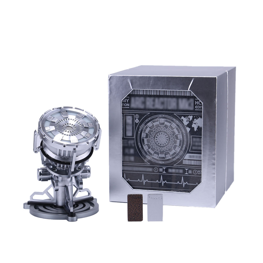 1/1等身 MK3パラジウムアークリアクター模型 インタラクティブ発光 精密再現 未来的デスクディスプレイ コレクション