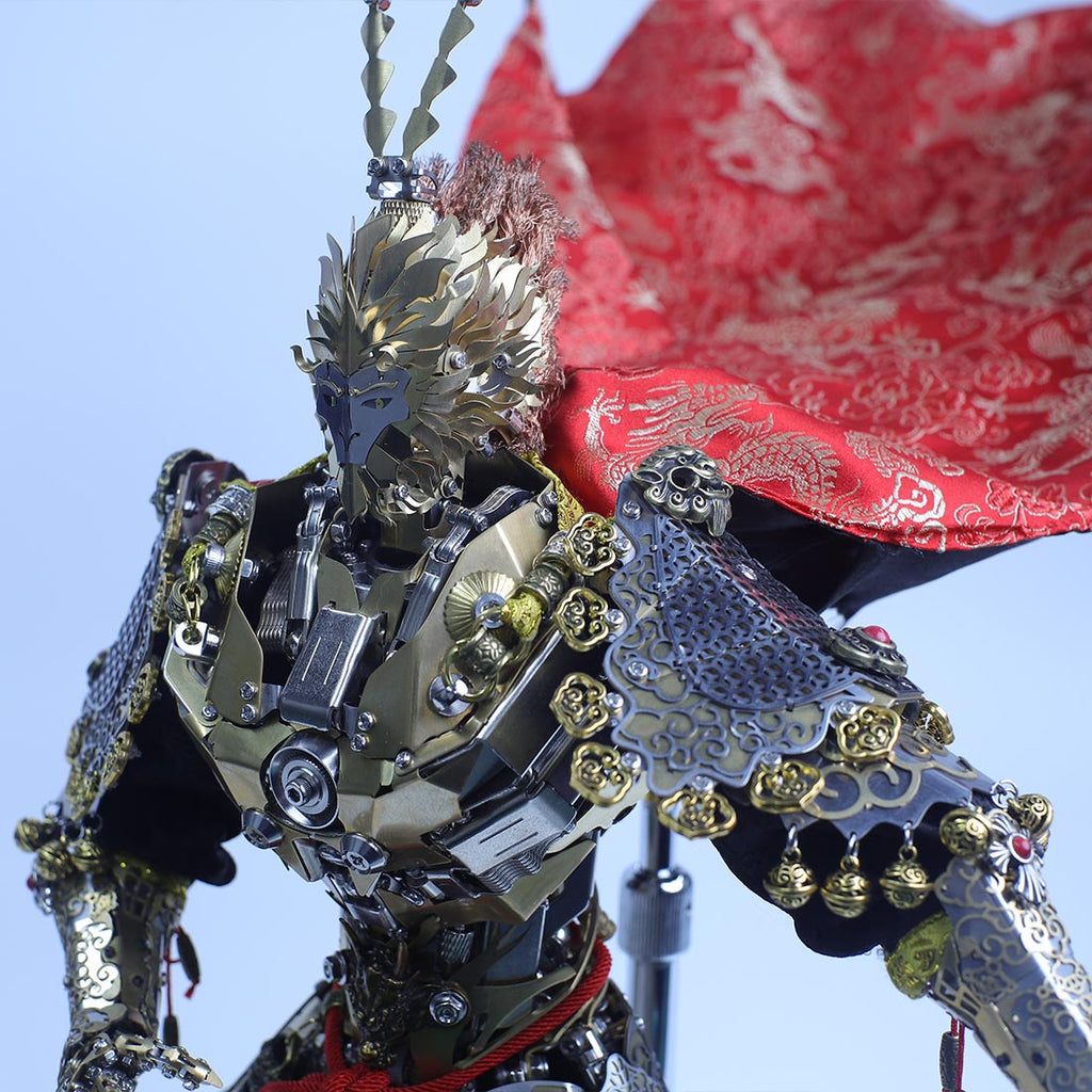 斉天大聖孫悟空メカ 金属組立キット 40 箇所以上可動関節 マント・如意棒付き 2600 + ピース