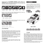 OH32X02 1/32 RWD 2.4G RC電動ストレートブリッジオフロードショートトラック キットバージョン