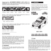 OH32X02 1/32 RWD 2.4G RC電動ストレートブリッジオフロードショートトラック キットバージョン