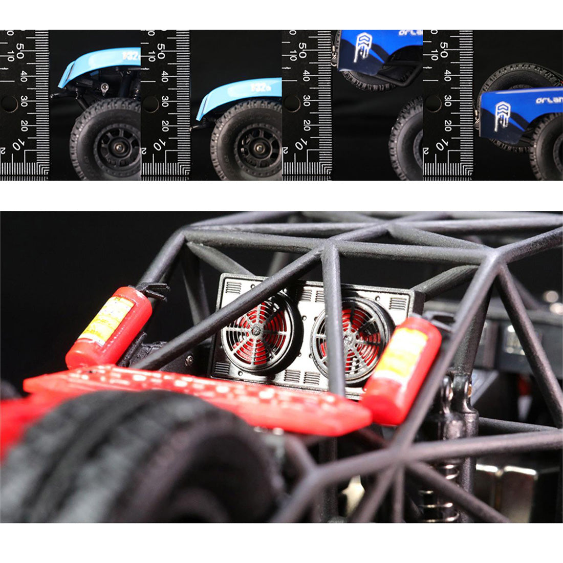 OH32X02 1/32 RWD 2.4G RC電動ストレートブリッジオフロードショートトラック キットバージョン
