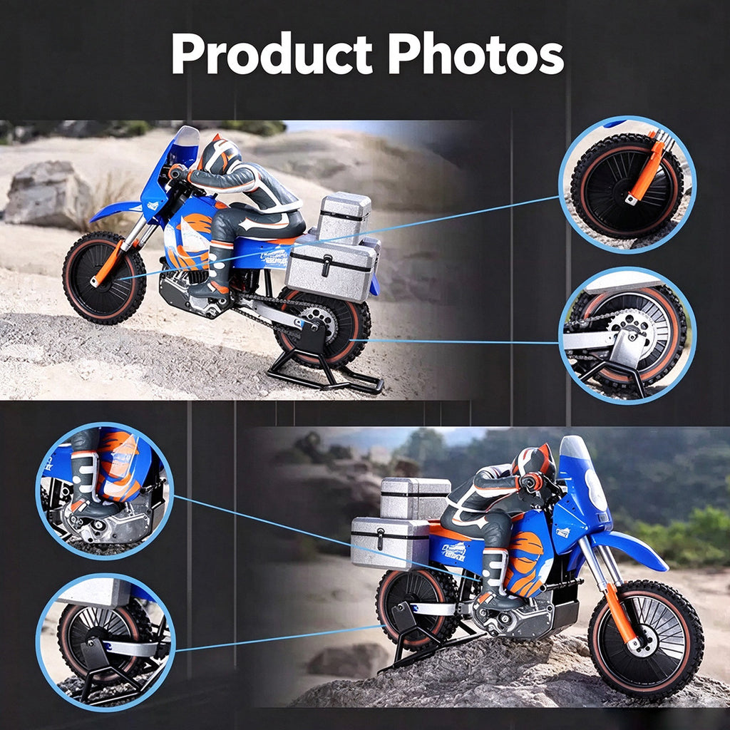 1/4 PD-RACING RC オフロードバイク ブラシレス ジャイロ搭載 RTR