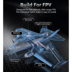 Penguine 750mm双発FPV固定翼機セット｜TX12 MKII ELRS送信機＋RP1受信機付き RC 飛行機