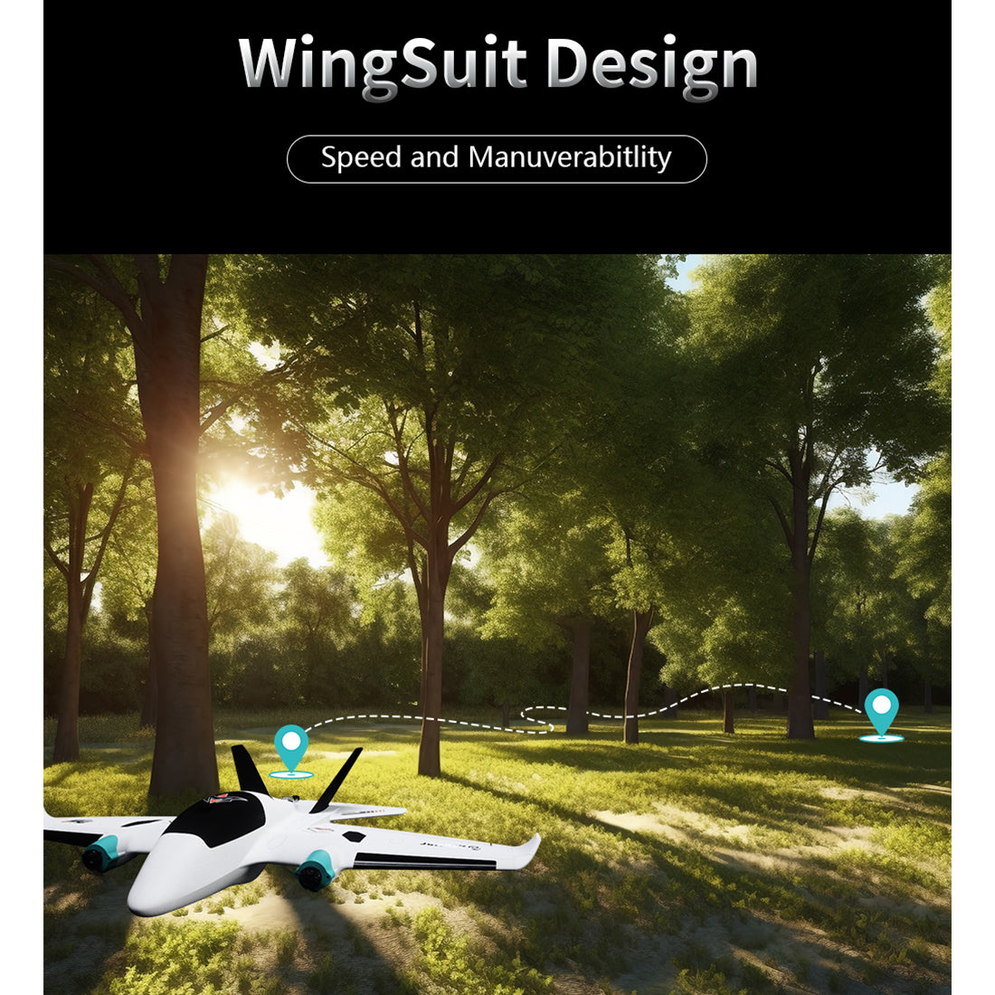 Penguine 750mm双発FPV固定翼機セット｜TX12 MKII ELRS送信機＋RP1受信機付き RC 飛行機