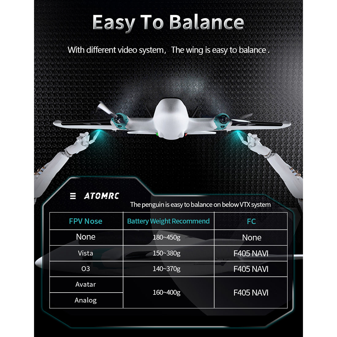 Penguine 750mm双発FPV固定翼機セット｜TX12 MKII ELRS送信機＋RP1受信機付き RC 飛行機