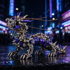 Punkbuild スチームパンク機械龍 金属組立キット LED ライト付き 可動関節 1623 ピース