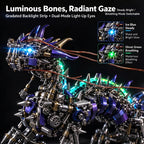 Punkbuild スチームパンク機械龍 金属組立キット LED ライト付き 可動関節 1623 ピース