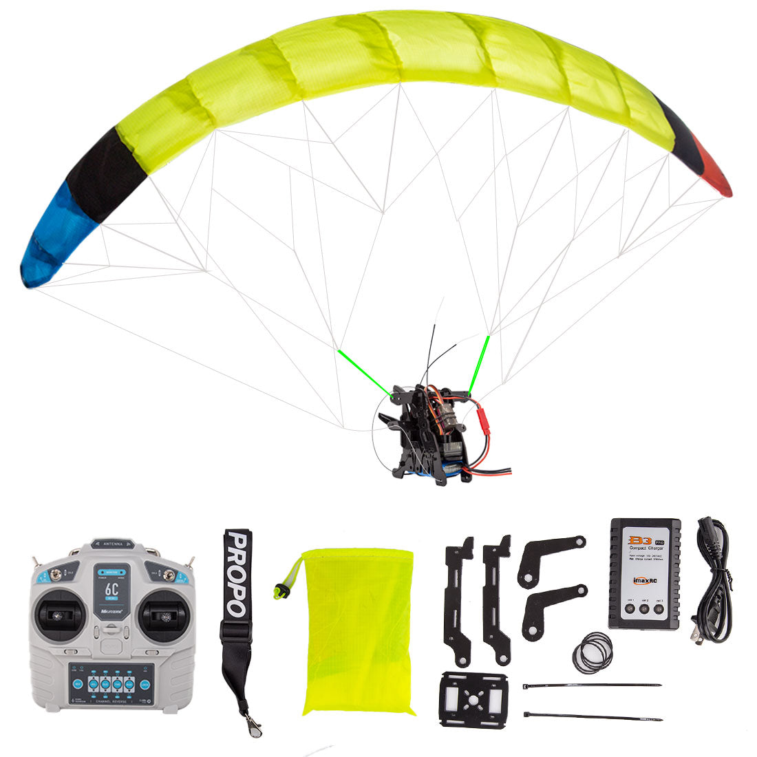 2.4G RC 電動スタントミニパラグライダーモデル 高空スタント飛行 パラグライダー玩具（RTFバージョン）