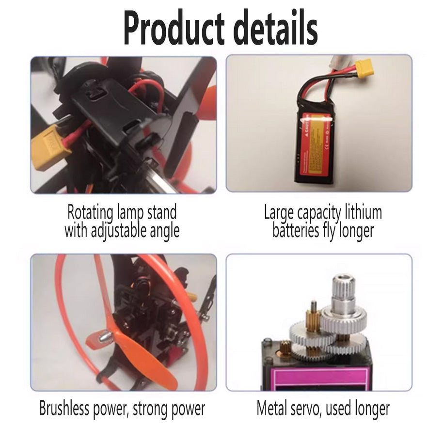 2.4G RC 電動スタントミニパラグライダーモデル 高空スタント飛行 パラグライダー玩具（RTFバージョン）