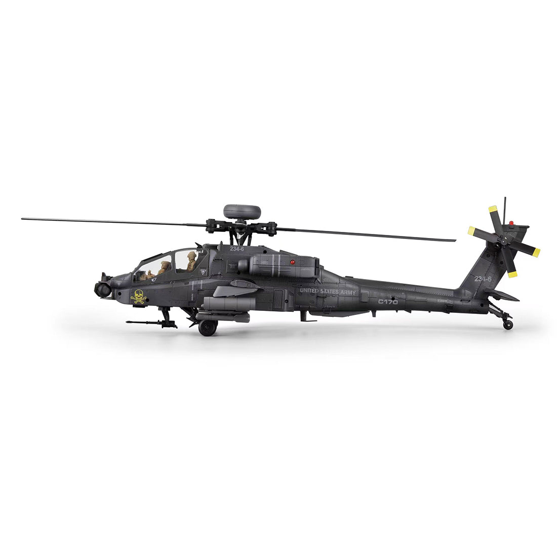 RC ERA C170 AH-64D軍用ヘリ｜1/48 6CHフライバーレス 光学フロー測位 TOF高度保持 3Dアクロバット RTR