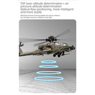 RC ERA C170 AH-64D軍用ヘリ｜1/48 6CHフライバーレス 光学フロー測位 TOF高度保持 3Dアクロバット RTR