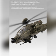 RC ERA C170 AH-64D軍用ヘリ｜1/48 6CHフライバーレス 光学フロー測位 TOF高度保持 3Dアクロバット RTR
