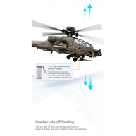 RC ERA C170 AH-64D軍用ヘリ｜1/48 6CHフライバーレス 光学フロー測位 TOF高度保持 3Dアクロバット RTR