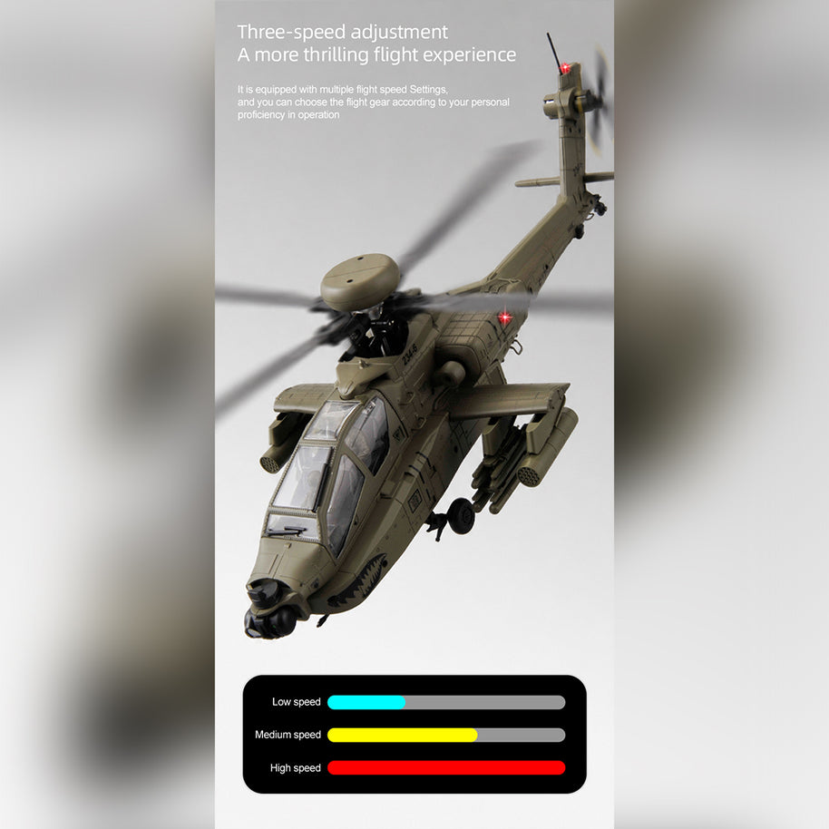 RC ERA C170 AH-64D軍用ヘリ｜1/48 6CHフライバーレス 光学フロー測位 TOF高度保持 3Dアクロバット RTR