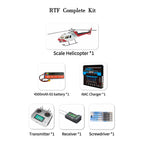 FLISHRC FL500 AS350 500クラス RCヘリコプター 2.4G 6CH FLISHRC L7飛行制御 GPS4方式測位 モード2 RTF版