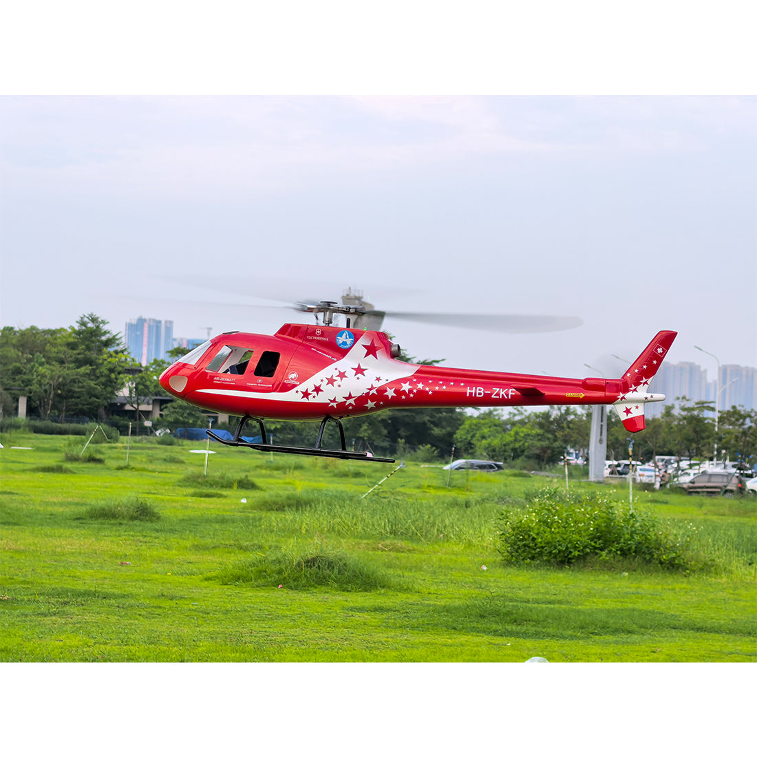 FLISHRC FL500 AS350 500クラス RCヘリコプター 2.4G 6CH FLISHRC L7飛行制御 GPS4方式測位 モード2 RTF版